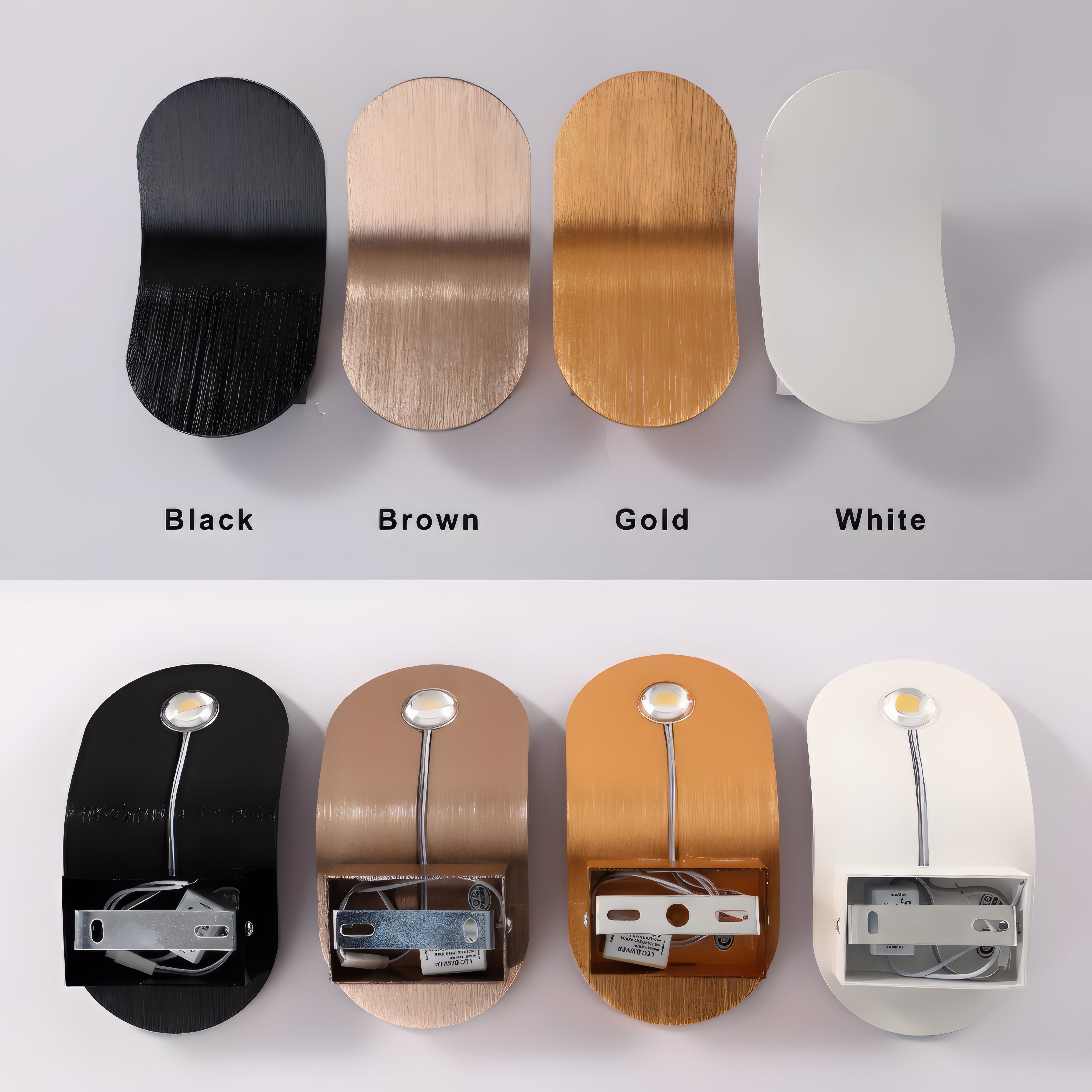 Maddox - Modern Curved Brushed Up LED Wall Light