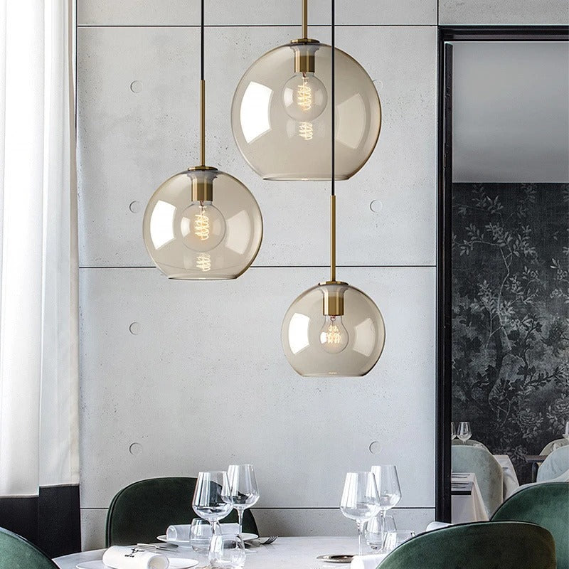 Waylor - Hanging Pendant Industrial Glass Lamp
