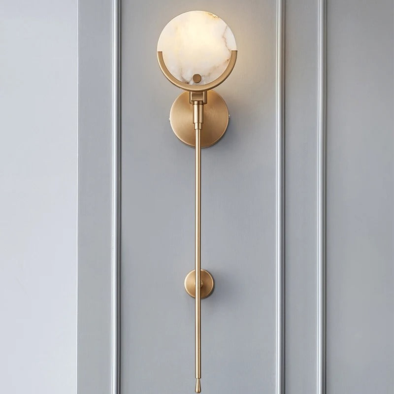 Amari - Gold Modern Marble Shade Wall Light