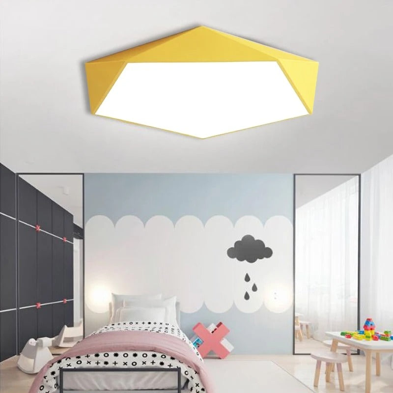 Calista - Modern Pentagonal Flush Mount Ceiling Light