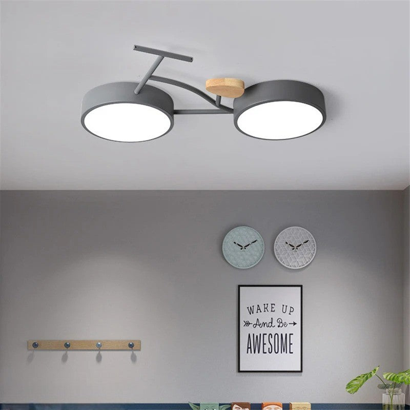 Villasenor - Modern LED Bike Flush Mount Ceiling Light