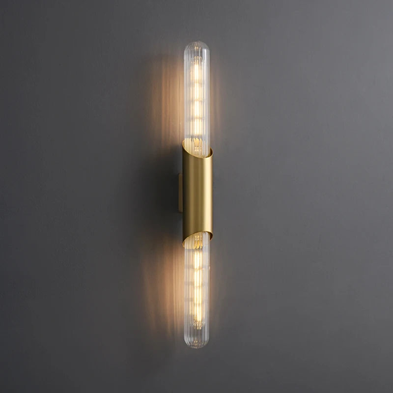 Saver - Modern Gold Tube Wall Light