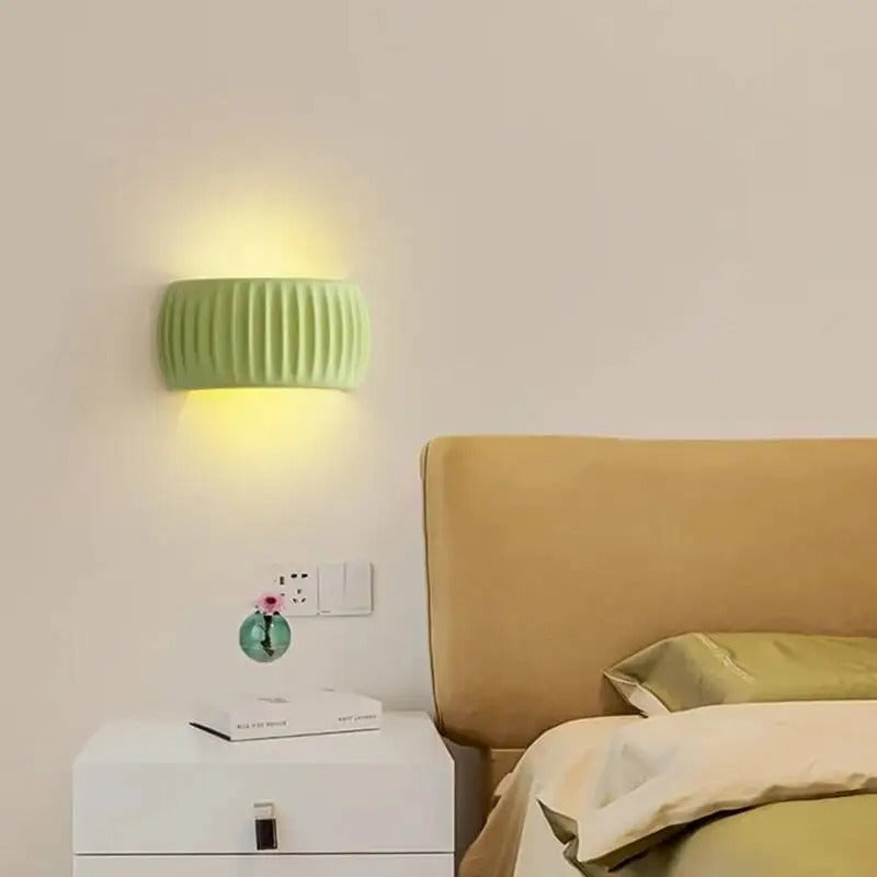 Ziazan - Nordic Half Cylinder Up/Down Patterned Wall Light