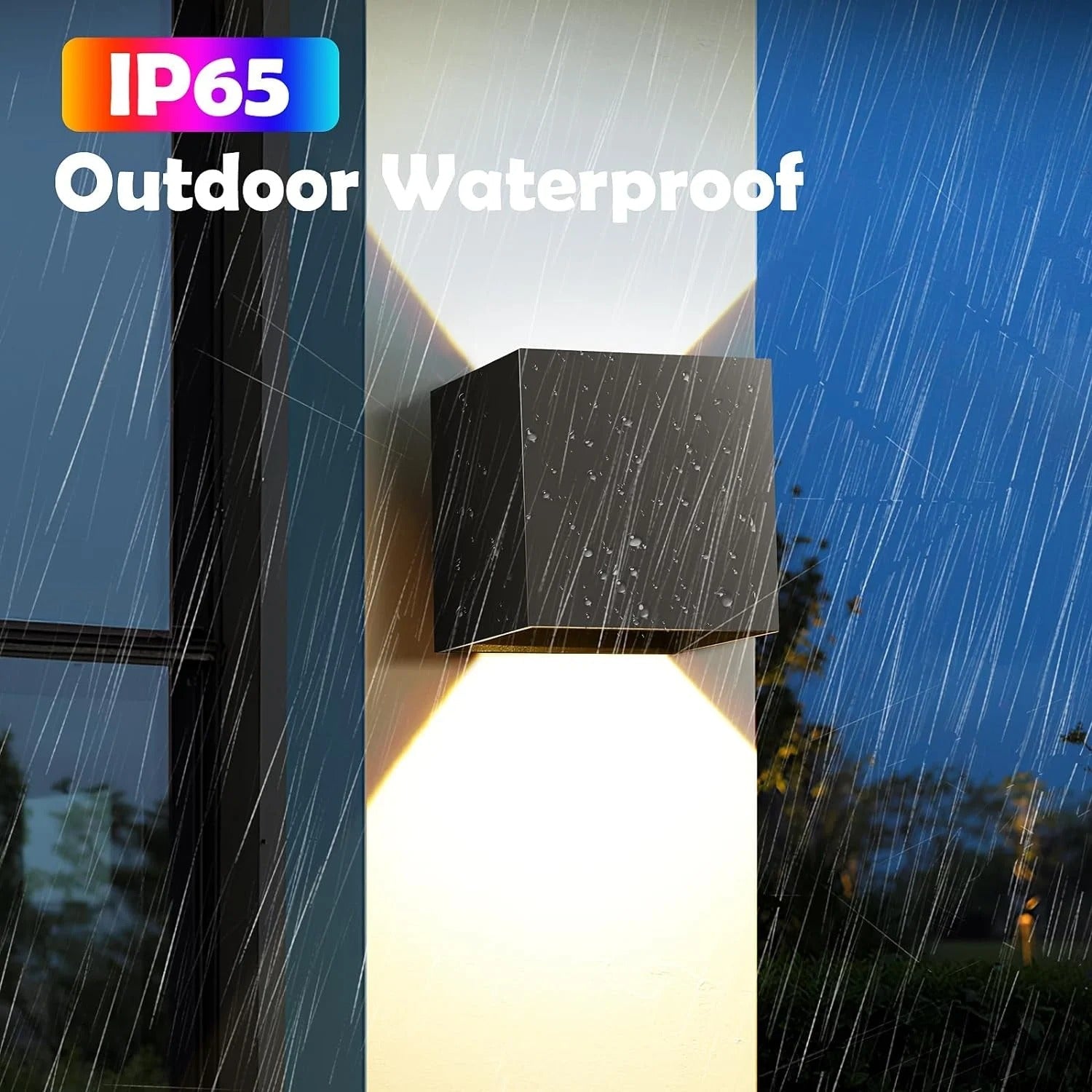 Kareem - Dimmable Multicolour Up/Down Remote Control Wall Light