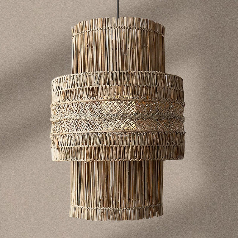 Bowman - Hand-Woven Wicker Pendant Ceiling Light