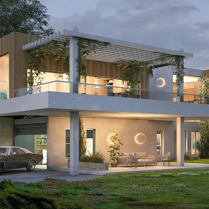 Amish - LED Outdoor Ring Wall Light