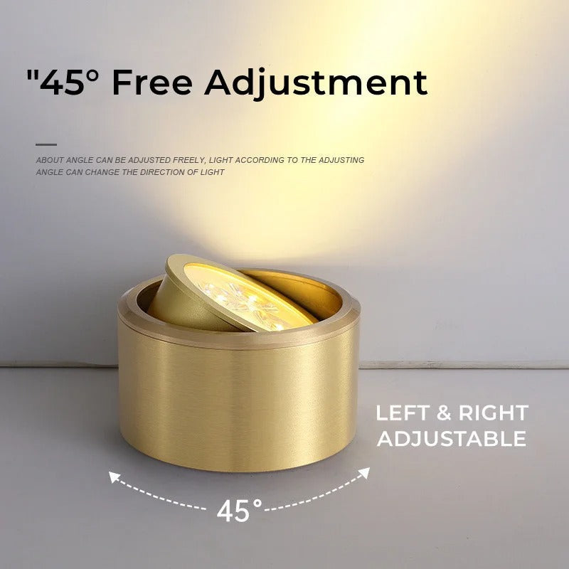 Kabelo - Modern Gold Copper Ceiling Downlight LED Spot Light Adjustable