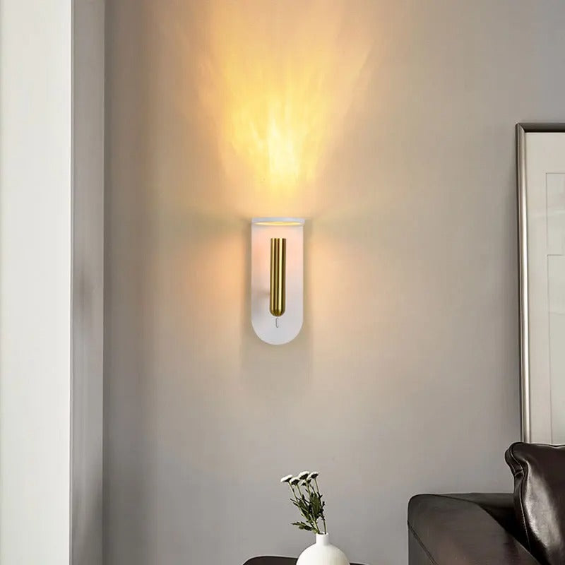 Vergara - Modern Flame Gold Reading Wall Light