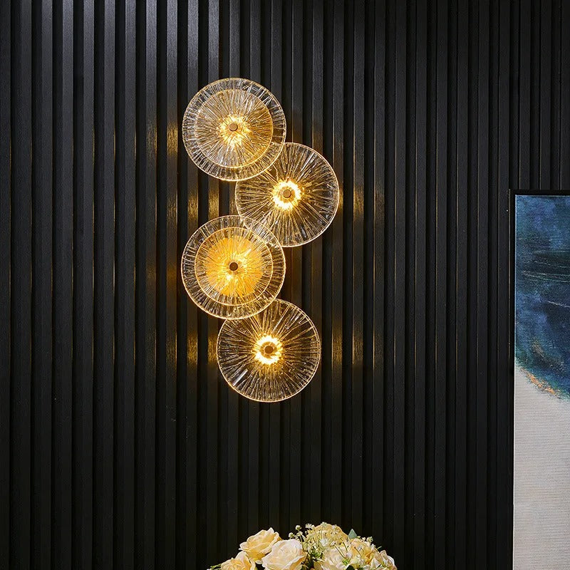 FKL - Modern Round Crystal Wall Lamp