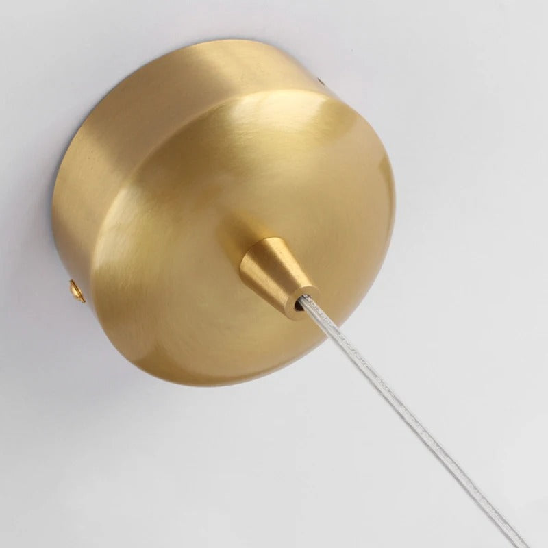 Messiah - String Glass Multi Milk Ball Gold Ceiling Light