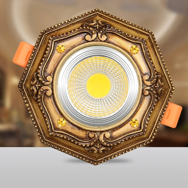 Despoina - Vintage American Style Octagon Recessed Ceiling Down light