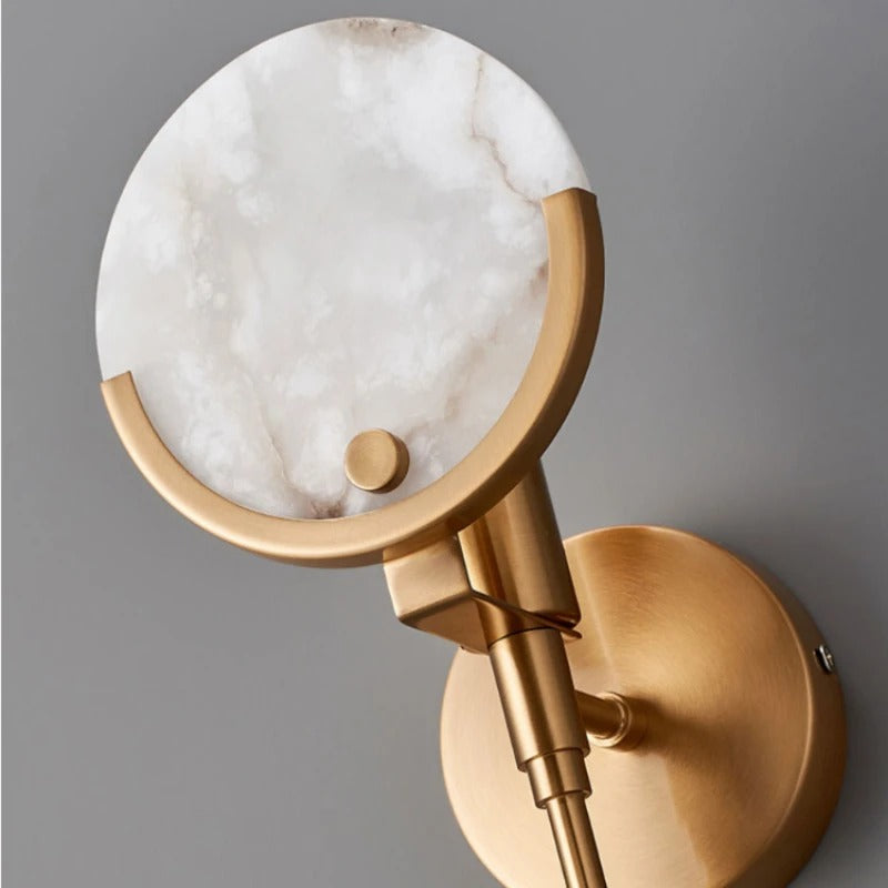 Amari - Gold Modern Marble Shade Wall Light