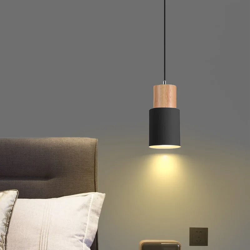 Jaziel - Round Wood Nordic Hanging Pendant Ceiling Light