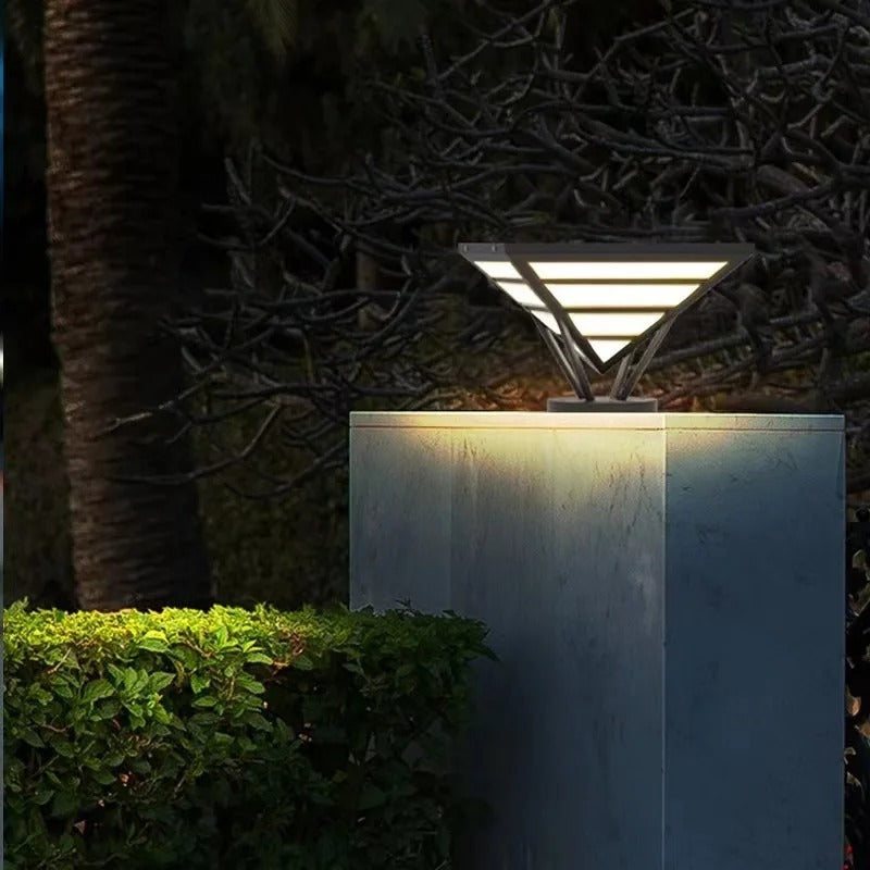Leonel - Pyramid Pillar Outdoor Light