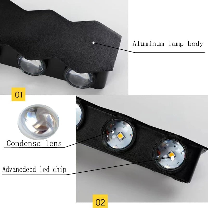 Teela - Hex Shape LED Waterproof IP65 Wall Light