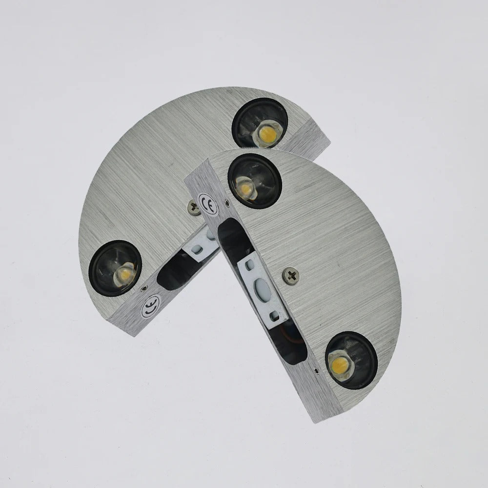 Kamon - Modern Semicircular Metallic Indoor Wall Lamp