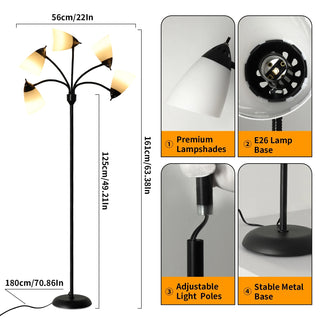 Gerardo - 3 Light Flexible Floor Lamp