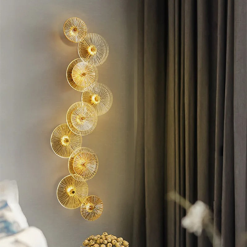 FKL - Modern Round Crystal Wall Lamp