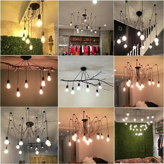 Isabella - Spider Cord Multi Head Hanging Ceiling Light