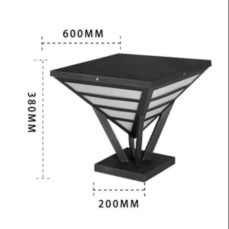 Leonel - Pyramid Pillar Outdoor Light