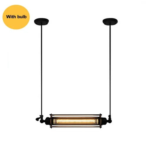 Edwin - Industrial Black Retro Hanging Light Bar