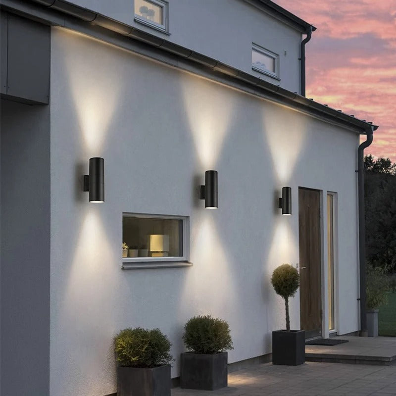 Cason - IP65 Waterproof Up/Down Shell LED Outdoor Wall Light