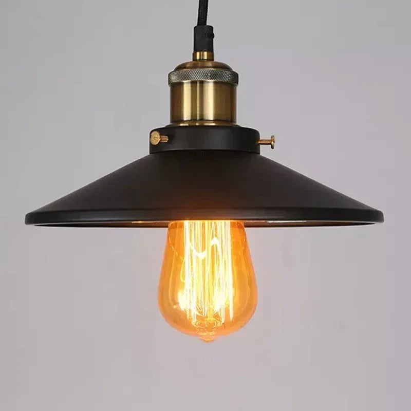 Fay - Industrial Black Retro Iron Lift 3 Pendant Hanging Ceiling Light