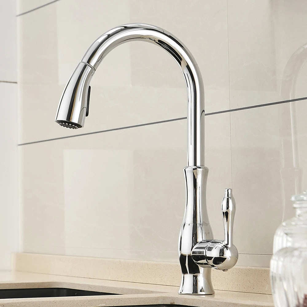 Santino - Kitchen Single Handle Pull Out Swivel Mixer Tap