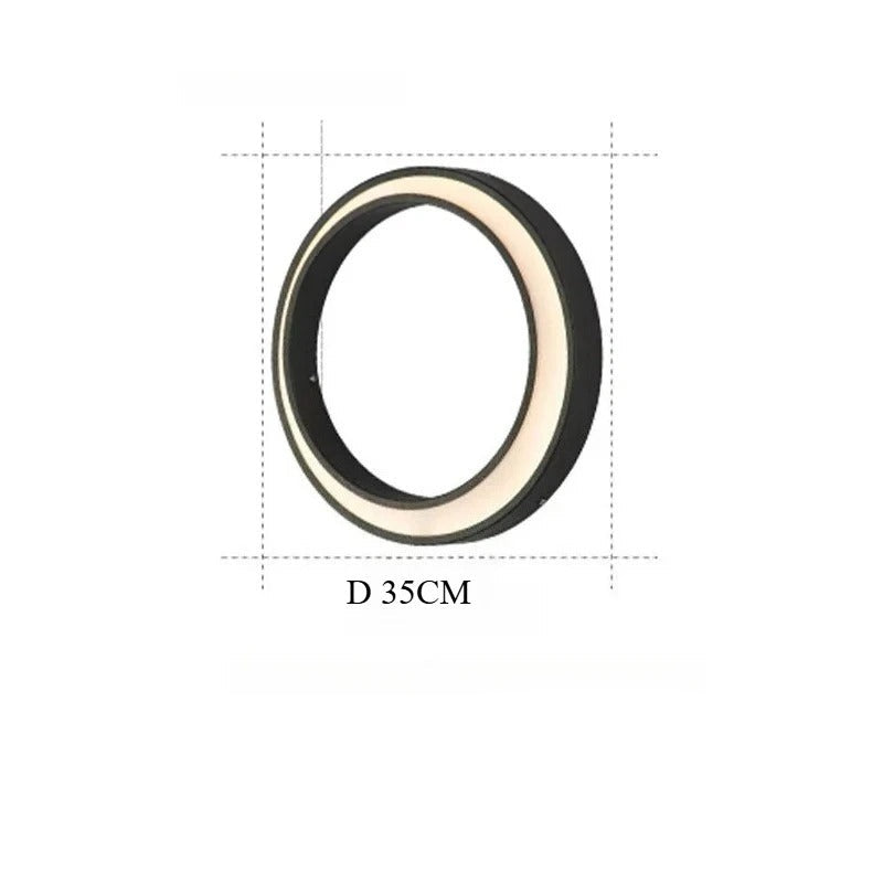 Amish - LED Outdoor Ring Wall Light