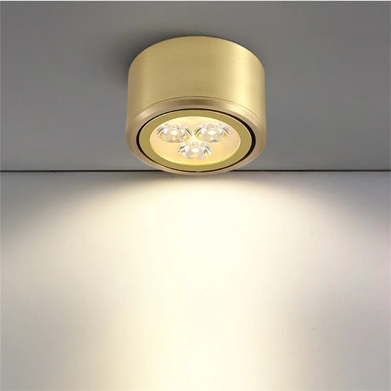 Kabelo - Modern Gold Copper Ceiling Downlight LED Spot Light Adjustable