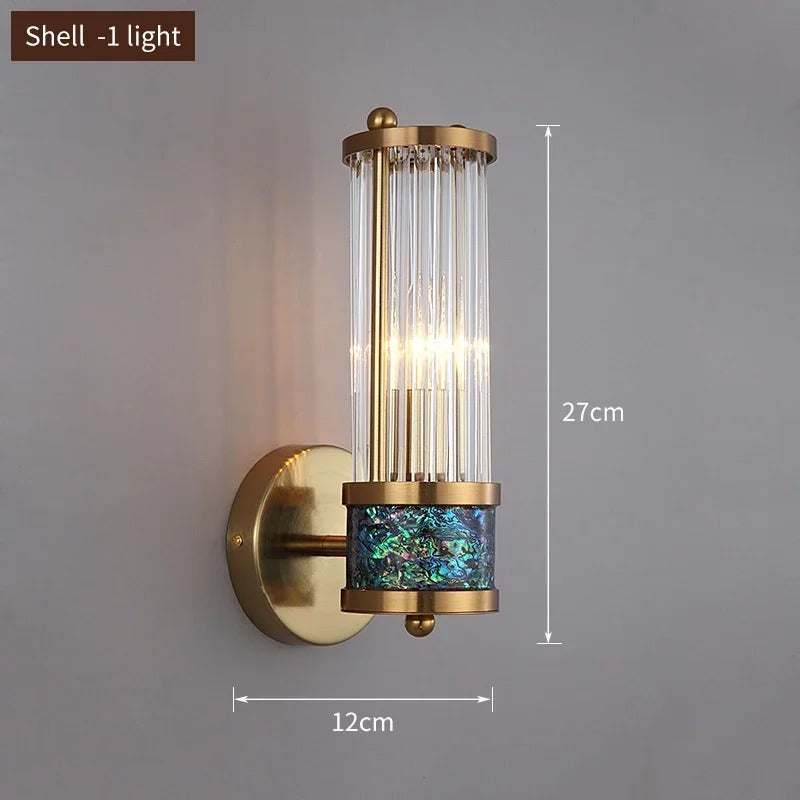 Eliel - Modern Gold Crystal Up/Down Wall Light
