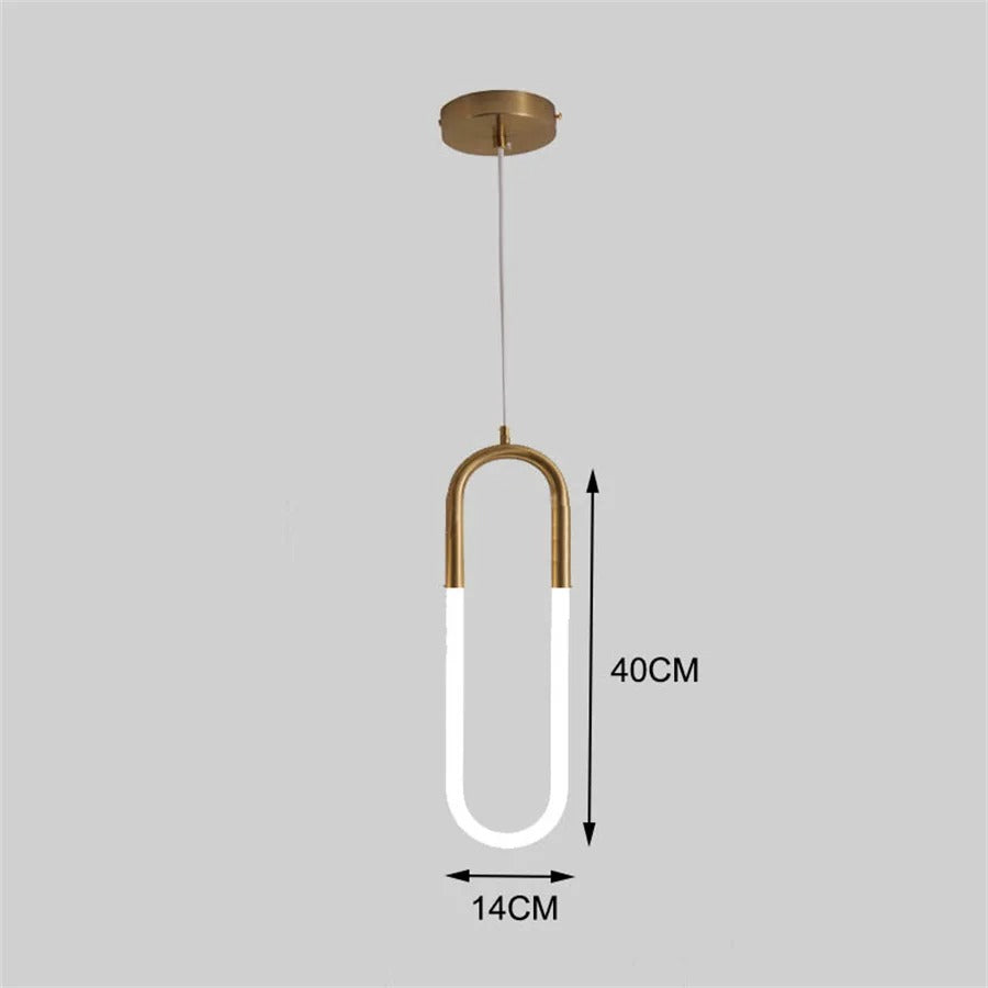 Hera - Thin Line Gold Modern Ceiling Light