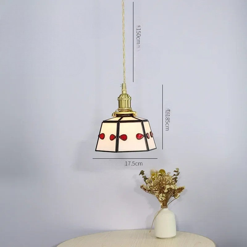 Sully - Coloured Glass Hanging Pendant Ceiling Light