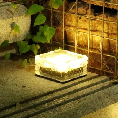 Jabari - Solar Brick Ice Cube Outdoor Light