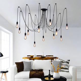 Isabella - Spider Cord Multi Head Hanging Ceiling Light