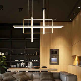 Sterling - Rectangle Modern Hanging Chandelier
