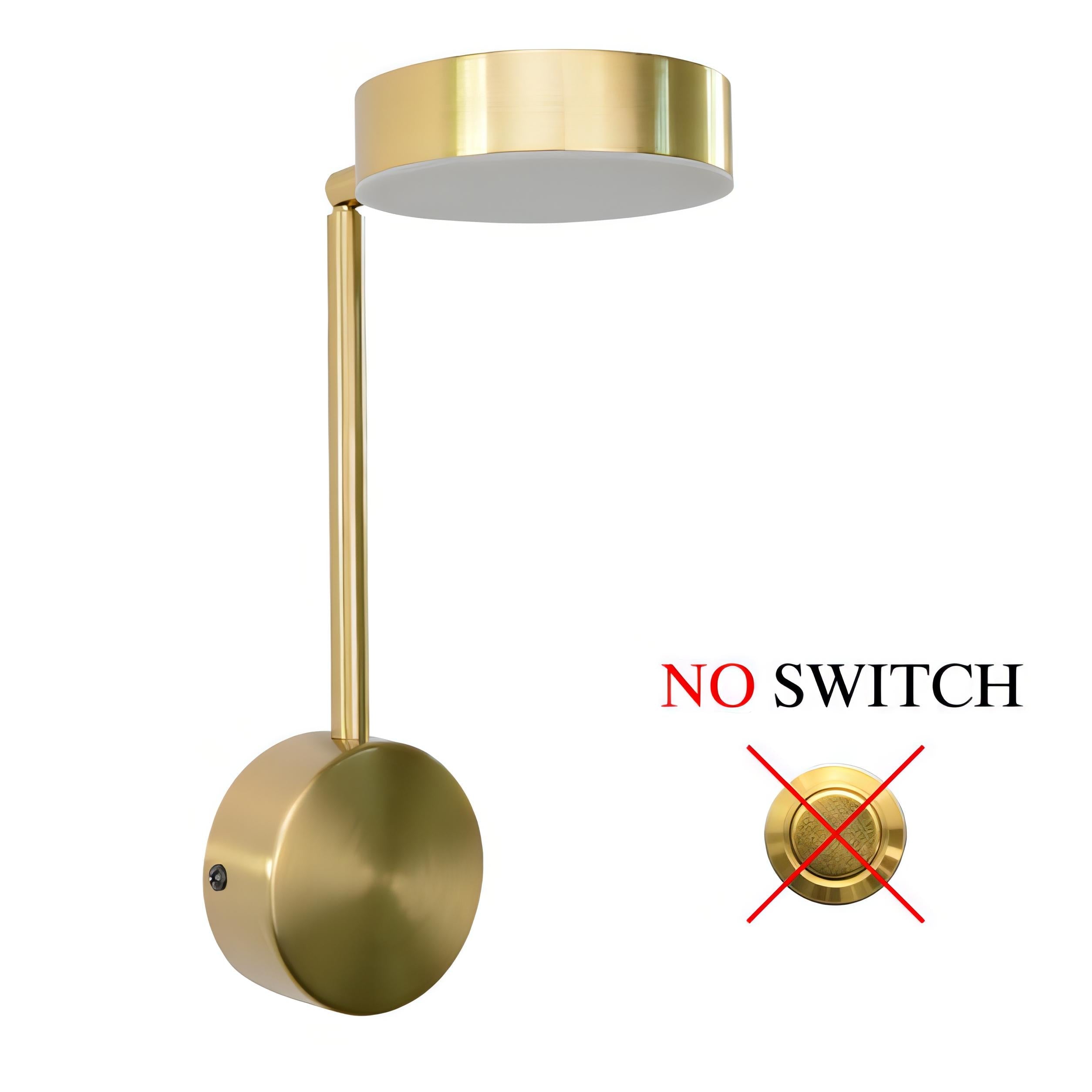 Soleil - Gold Round Adjustable Wall Light