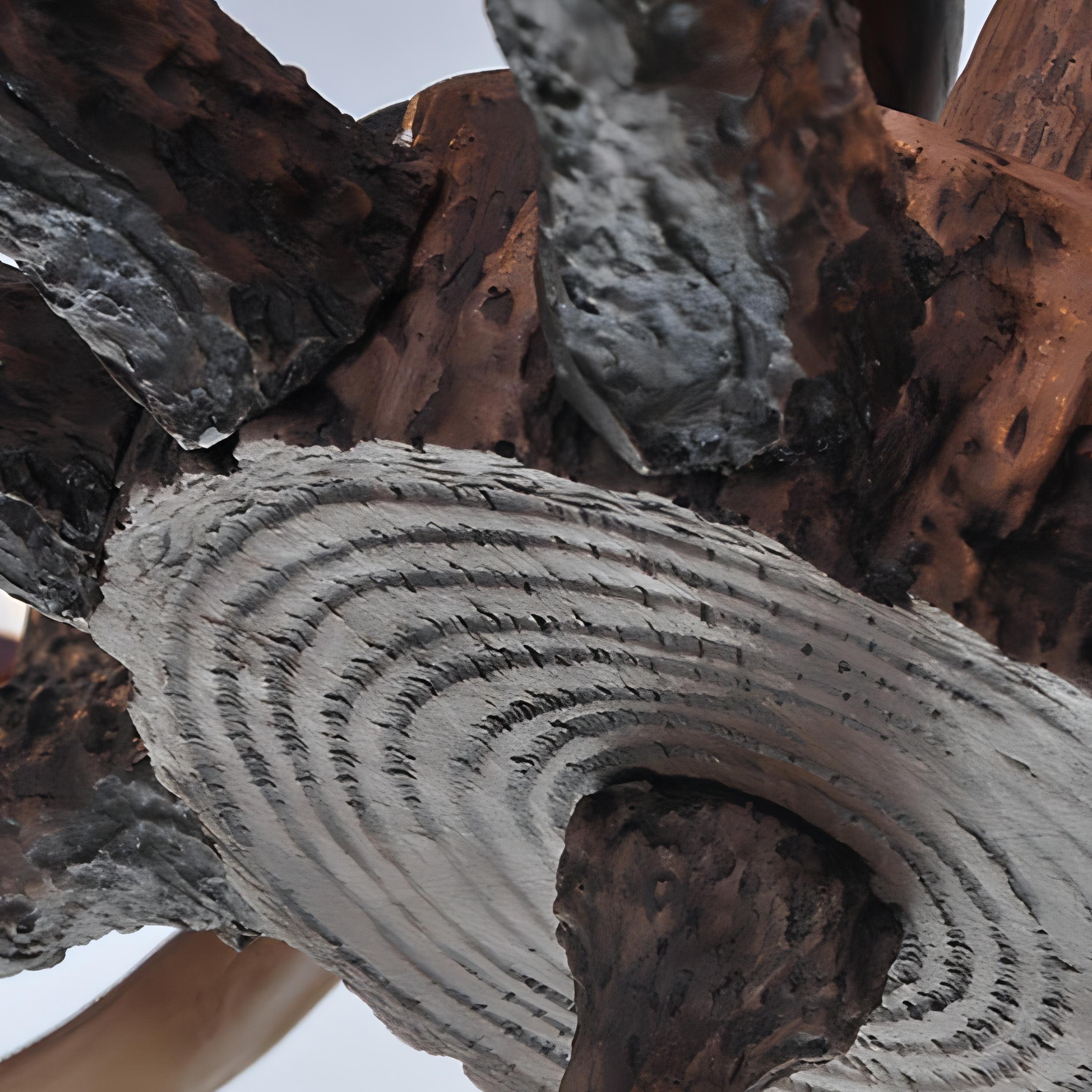 Skye - Antler Vintage Wood Ceiling Chandelier