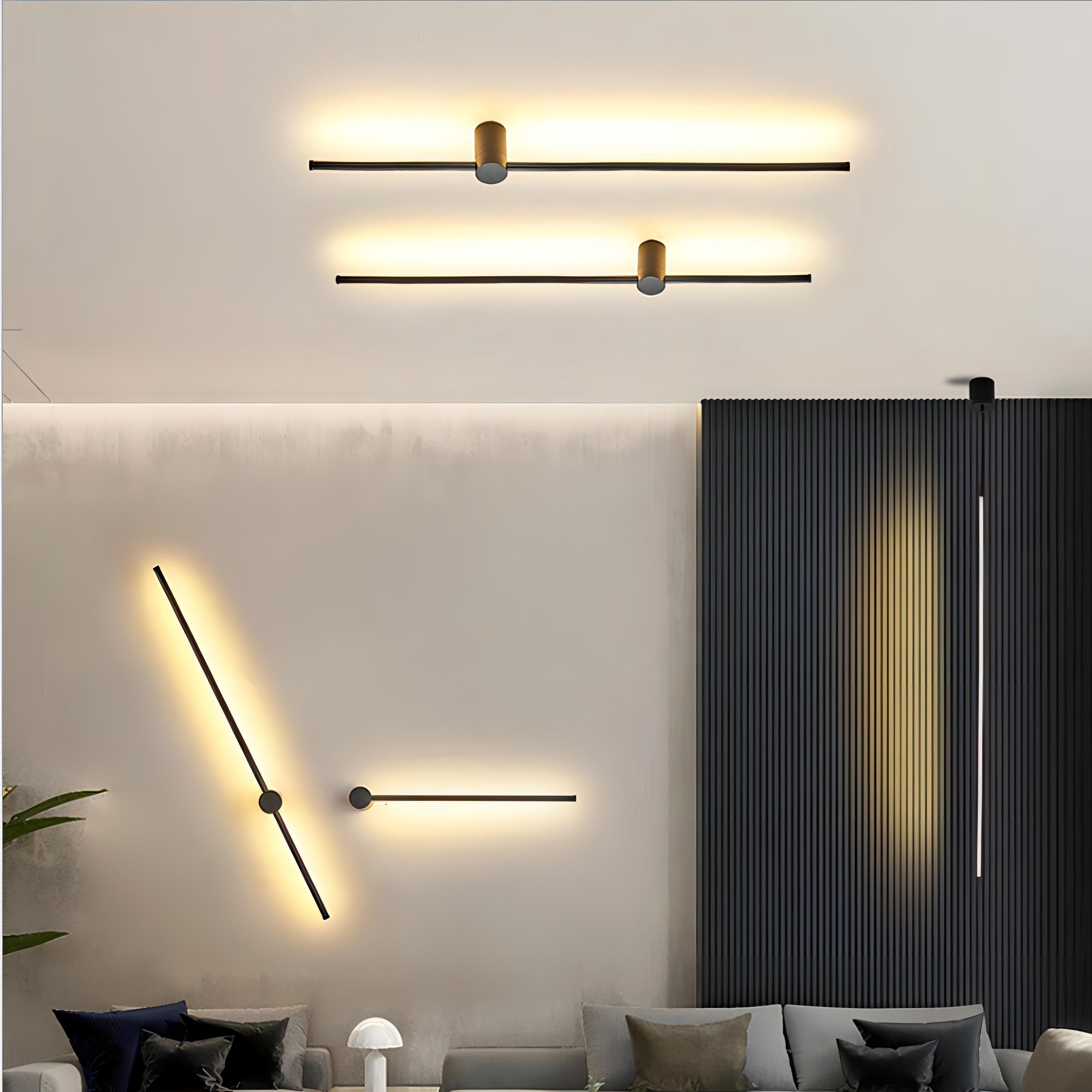 Jurupa - Modern Black Wall Light Bar