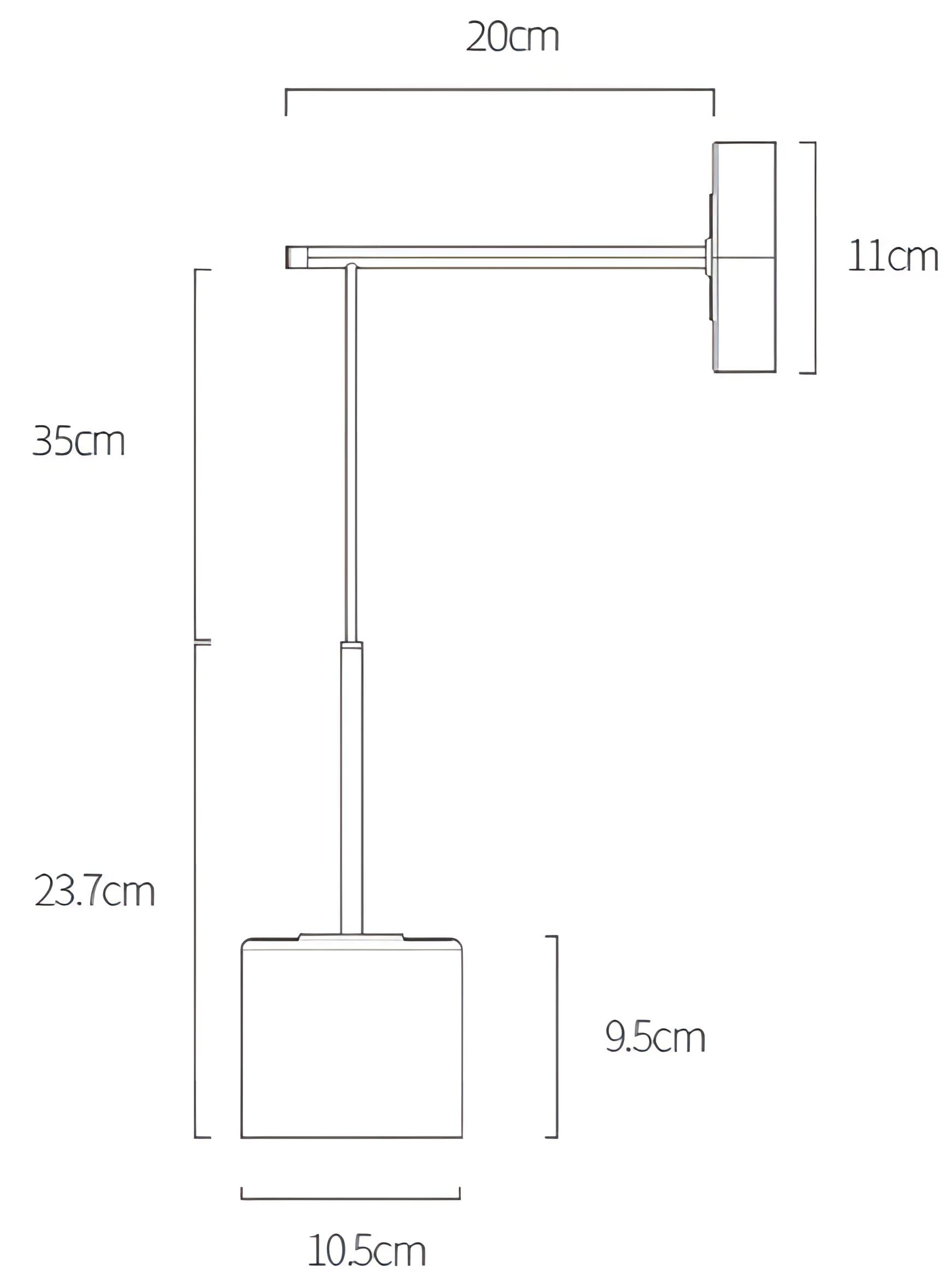 Aisilan - Acrylic Hanging Round Gold Modern Wall Light