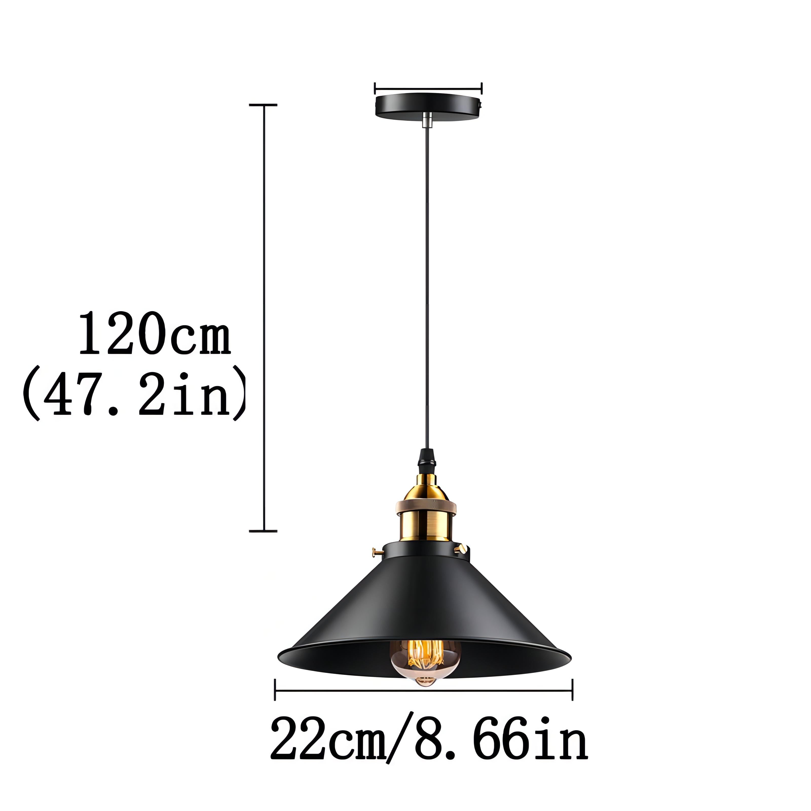 Jersey - Vintage Pendant Industrial Ceiling Light