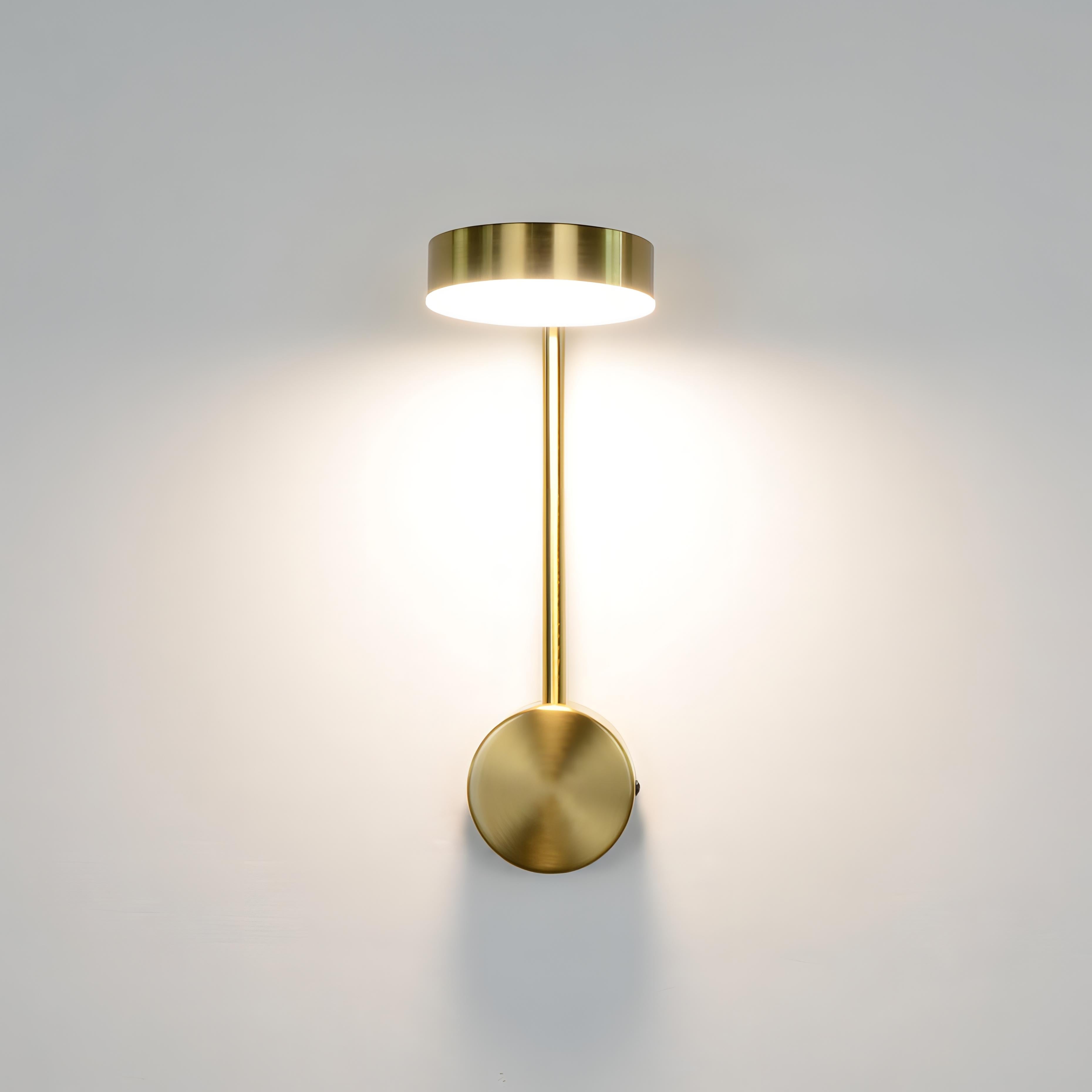 Soleil - Gold Round Adjustable Wall Light