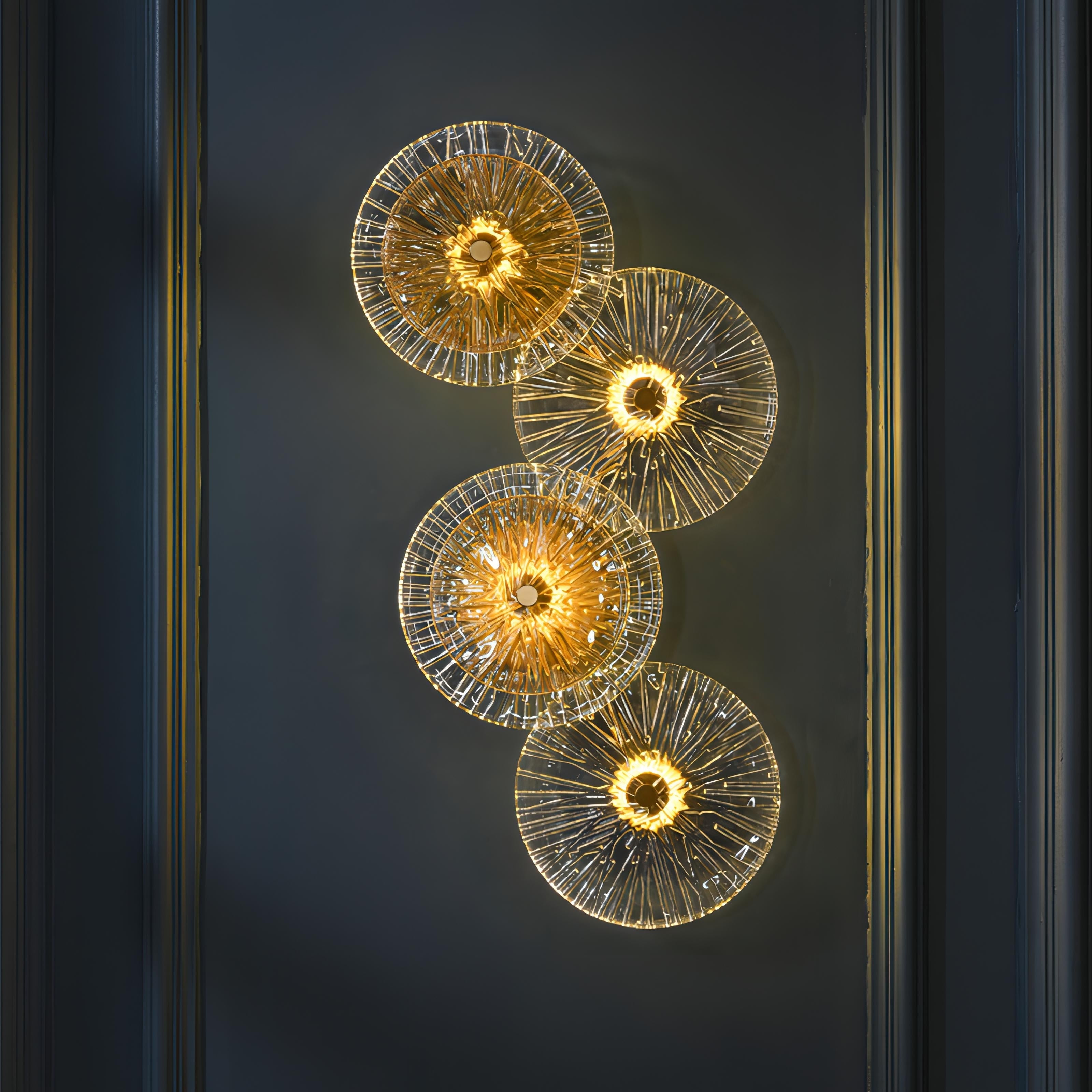 FKL - Modern Round Crystal Wall Lamp