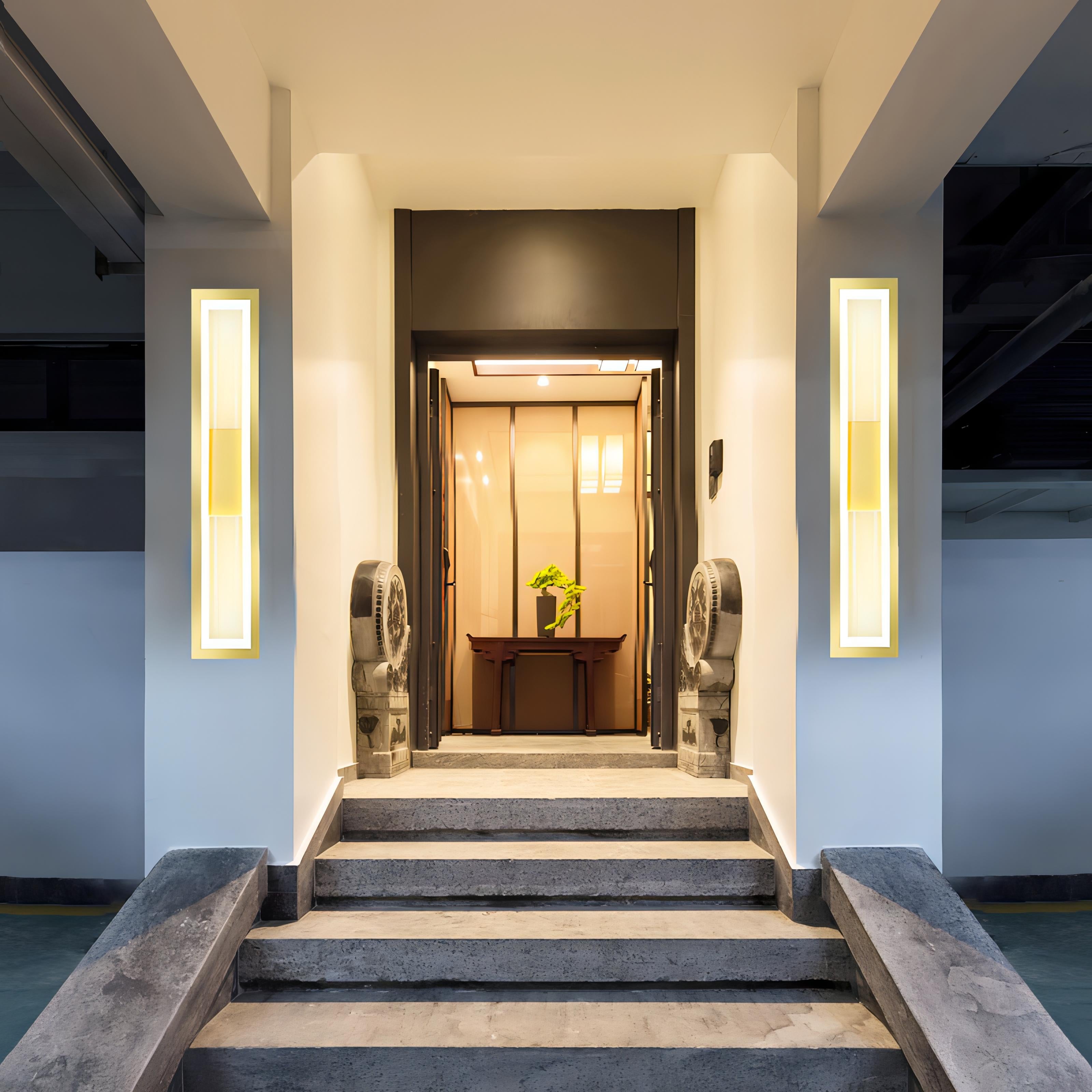 Vihann - Outdoor Modern IP65 LED Long Rectangle Wall Light