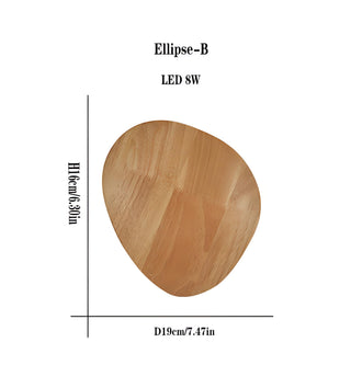Willow - Nordic Sconce Round Wooden Wall Light