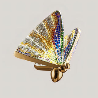 Wren - Hanging Multi Colour Butterfly Glass Ceiling Light
