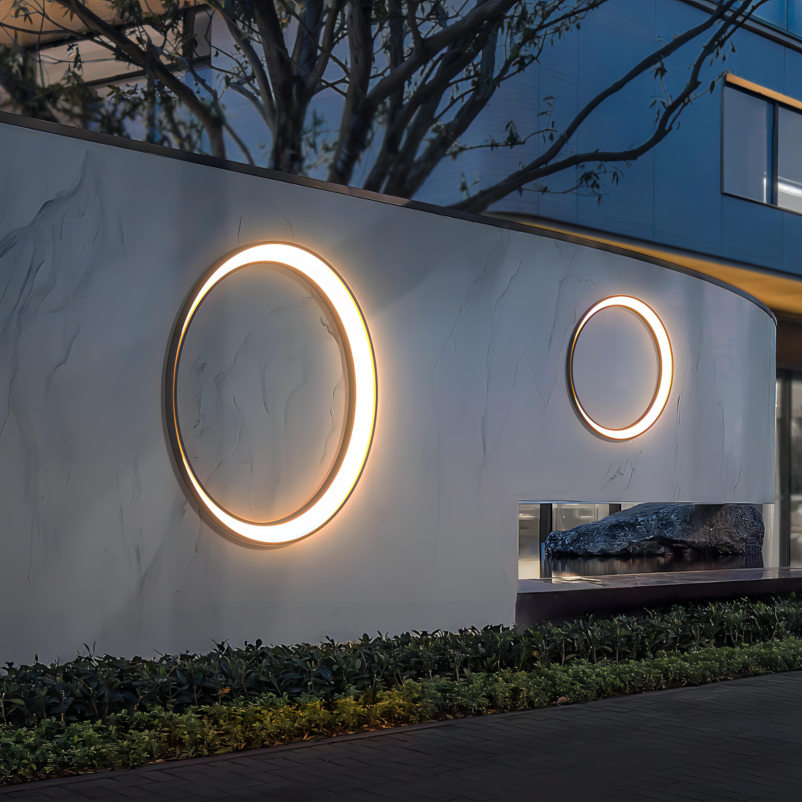 Amish - LED Outdoor Ring Wall Light