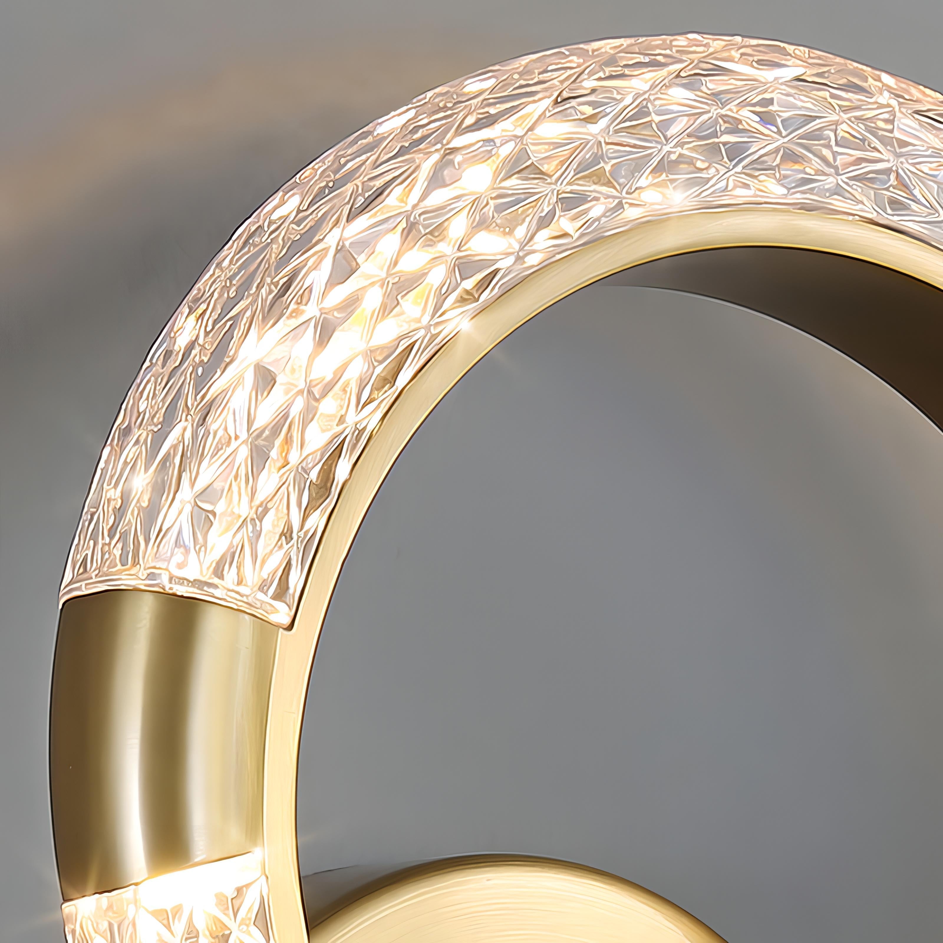 Ziva - Crystal LED Round Wall Light