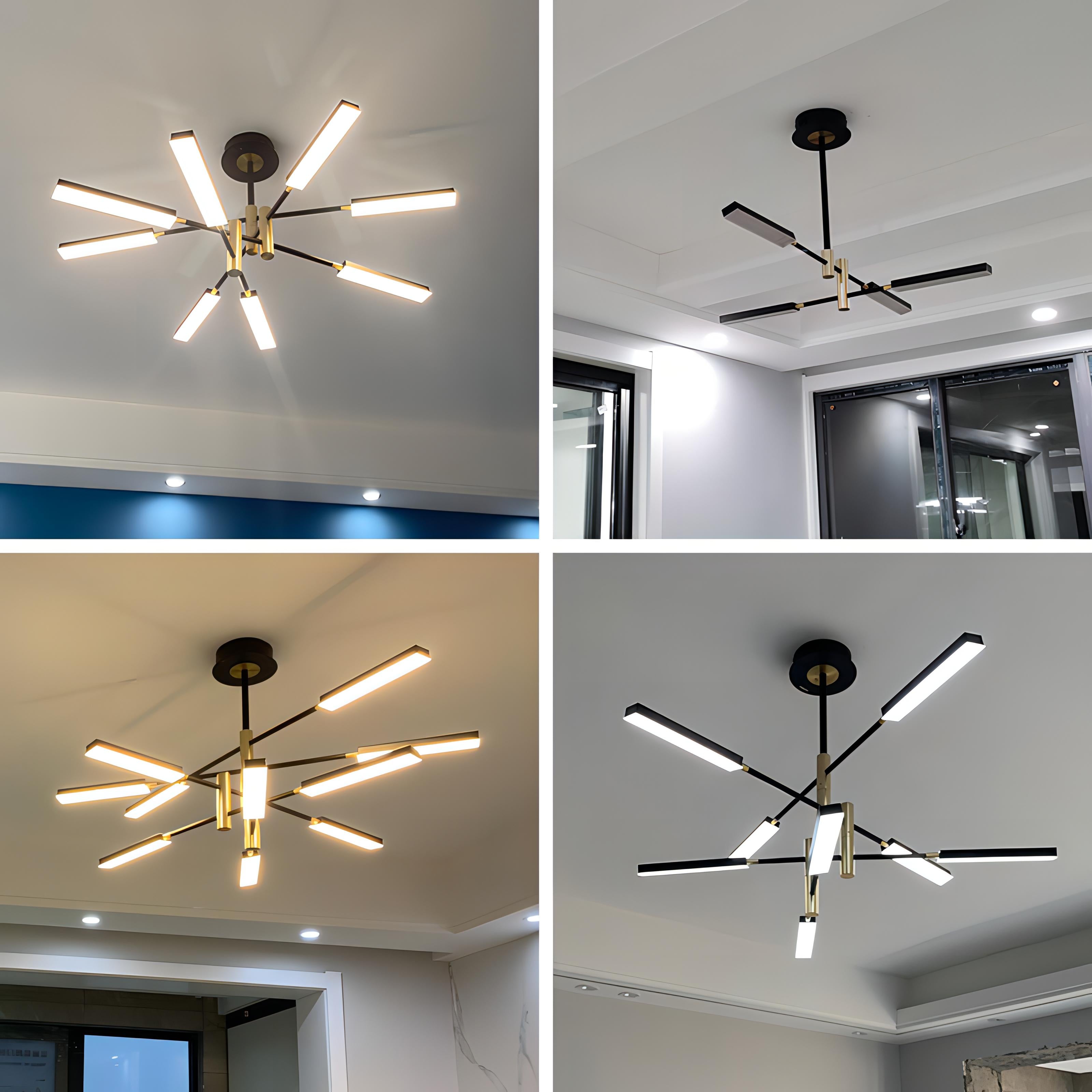 Nov - Hanging Industrial Acrylic Ceiling Light Chandelier