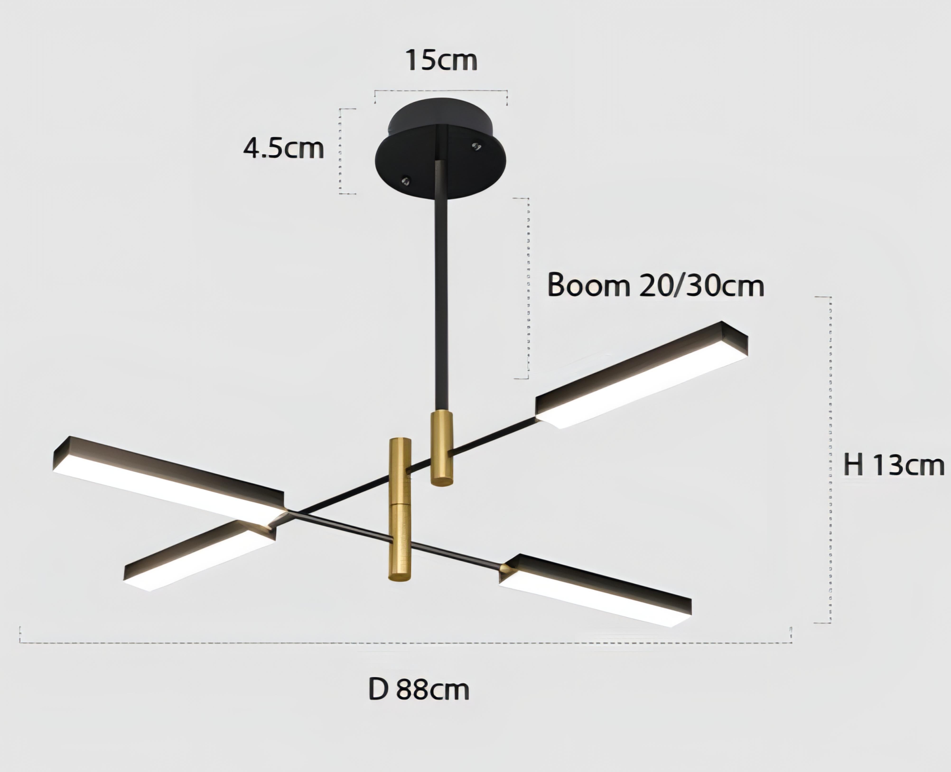 Nov - Hanging Industrial Acrylic Ceiling Light Chandelier